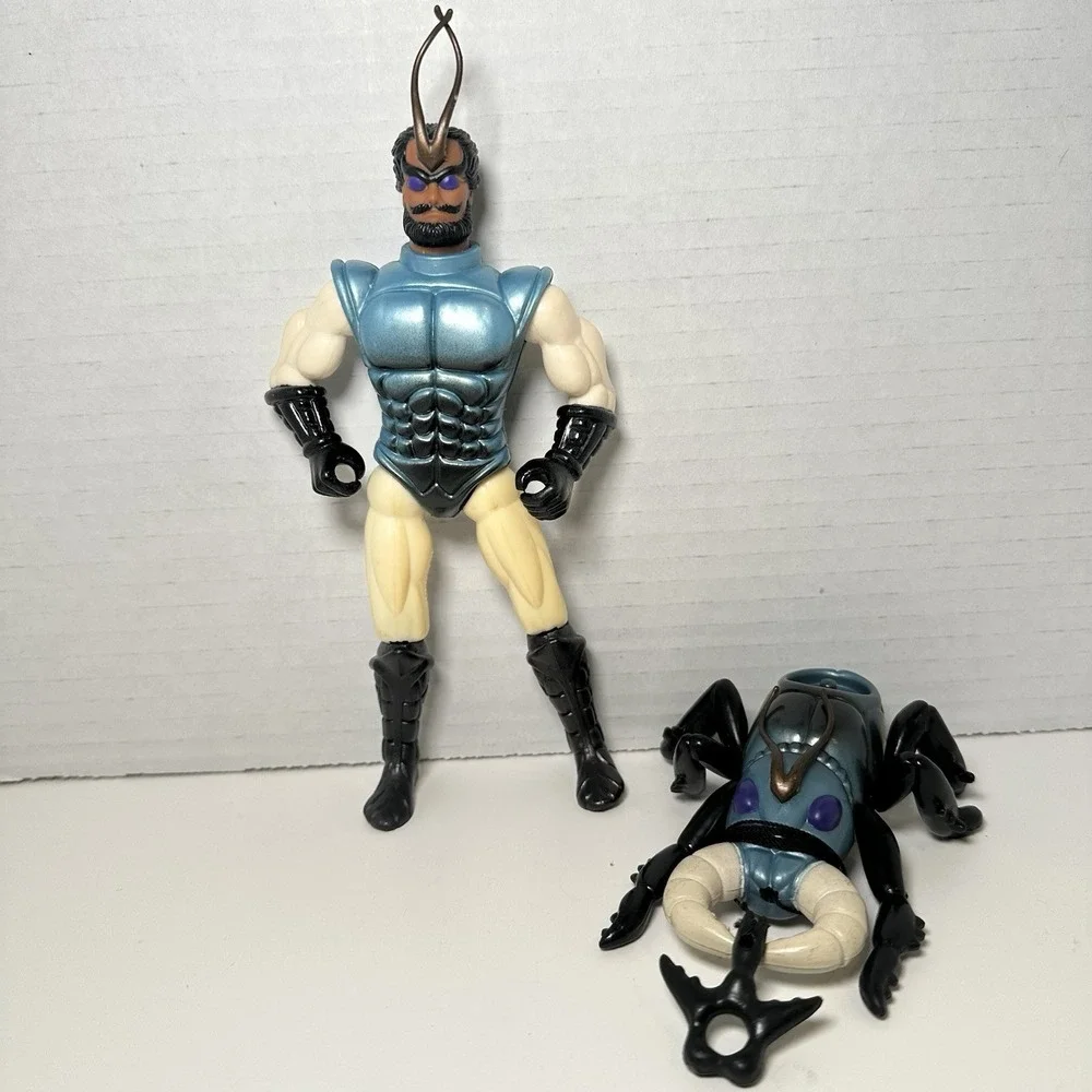Vintage 80s Coleco Sectaurs Action‎ Figure (A) - Mantor -  w/ Raplor